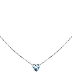 925 Sterling Silver Pendant Necklaces for Women, Heart/Round Birthstone Necklace